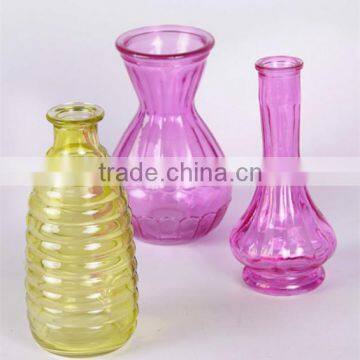 decorative glass flower vase for flower arrangement