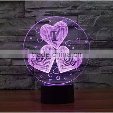 2017 Amazing fancy gift items night light acrylic 3d lamp led