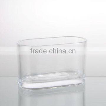 29.8cm/20cm Length Clear Home Decor Sqnare Vase photo-2