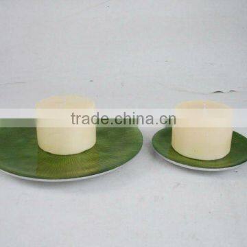 decorative candle plates