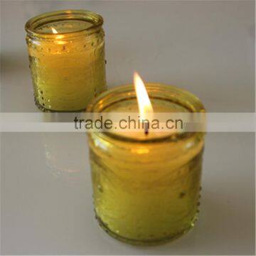 Wax Candle Jar Glass Candle Jar,color Candle Glass,tea Light Holder photo-4