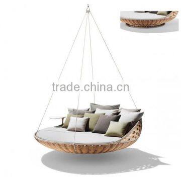 Round Rattan Outdoor Bed Outdoor Swing photo-6