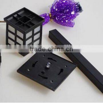 4 Solar Powered Lantern Stake Lights LED Carriage Oriental Garden Path Lights G0020 photo-2