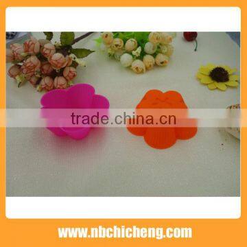 6 Pcs Silicone Egg Tart Mould, Flower Silicone Cake Mould, Silicone Cupcake Molds photo-4