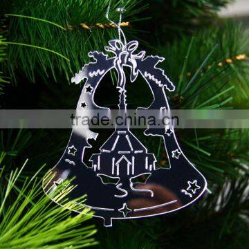 2016 New style christmas acrylic hang bell