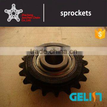 OEM Customized Hardened Teeth High Speed Roller Chain Ball Bearing Idler Sprocket photo-3