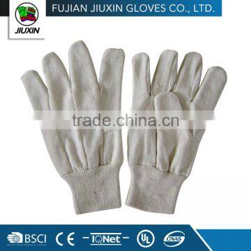 Jiuxin Straight Thumb Drill Cotton White Safety Hand Gloves photo-2