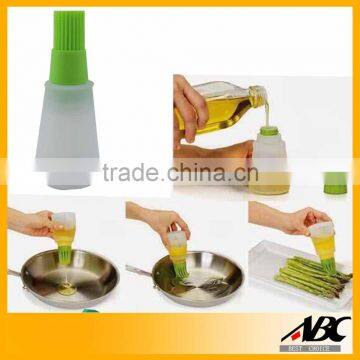 Easy Clean Silicone Oil Brush/Silicone Basting Brush wih container