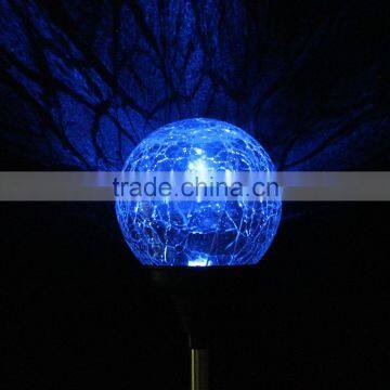 3 Pack Solar Glass Ball Lights Changing Color LED Light Outdoor Garden Light NEW photo-2