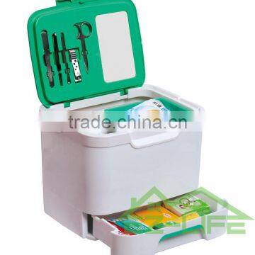 Big Size Empty Plastic Wholesale Medicine First Aid Storage Box for Hospital With Handle