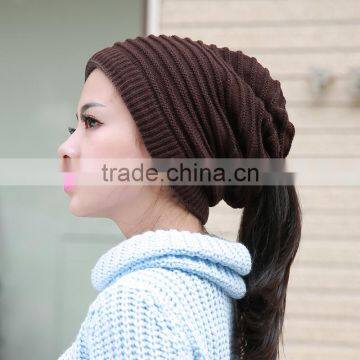 Knitting Wool Winter Knitted Scarf Beanie Hat photo-3