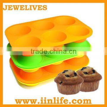 Silicone 6 cup mini muffin pan