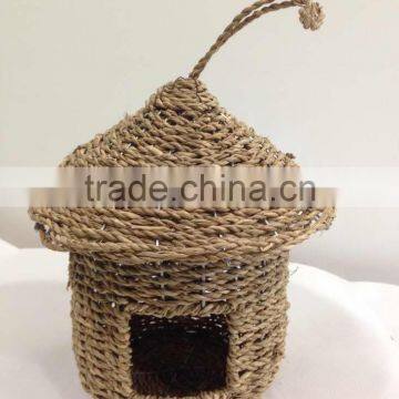 Roosting Pocket Bird House Woven Watergrass Wild Bird Nest