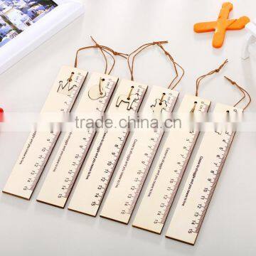 multi animal promotional safety office school wooden ruler