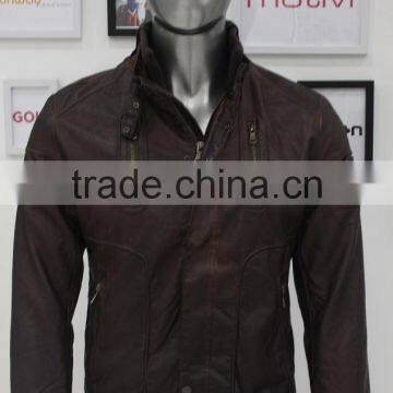 ALIKE winter jacket men pu leather jacket fashion jacket