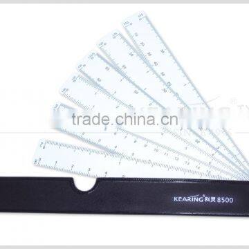 kearing Brand Fan shapped engineer Scale Rulers unit include 6 pcs scales rulers#8500-6