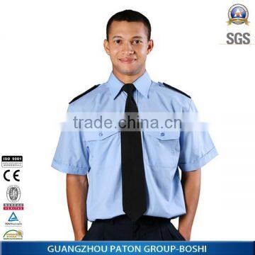 Custom Short Sleeve Cotton Or Polyester Security Guard Uniform