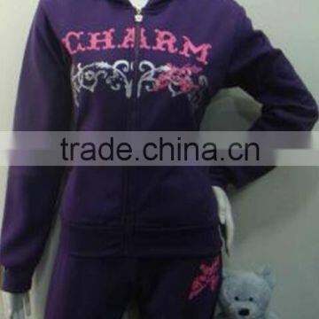 Latest Customized women sports zipperTracksuit Sweatsuit