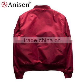 Oem Service Waterproof Taffeta Bomber Men Coat photo-4