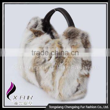 CX-H-36B Factory Direct Sale Girl's Rabbit Fur Bag photo-2