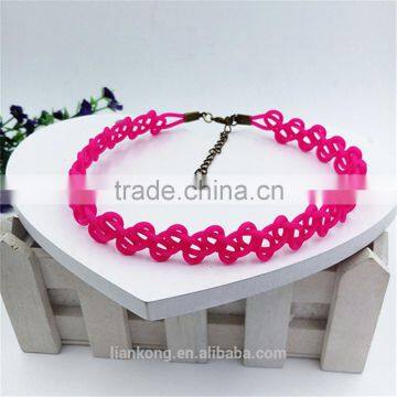 2015 Latest Wedding Elastic Tattoo Choker Diy Necklace Ops Chain Bracelet photo-5