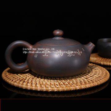 Nixing Pottery Flat Big Stomach Chinese Pure Handmade Ceramic Teapot Best Gift Tea Ware photo-2