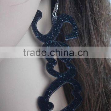 Hip Hop Custom Acrylic Letter Earring New Design Acrylic Sexyletter Earrings 2015 Punk Earring Jewelry photo-3