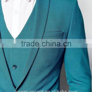 2016 Men's Hot Sale Amazing Skinny Turquoise Suit Jacket photo-3
