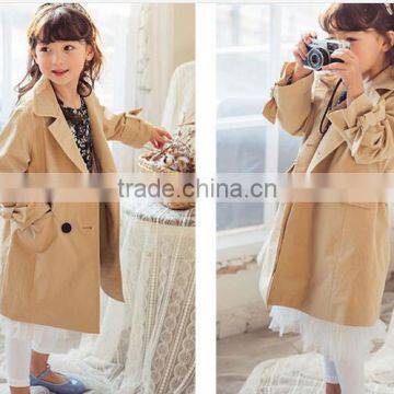 Zm35783a Children's Boutique Clothing Latest Design Girls Trench Coat photo-5