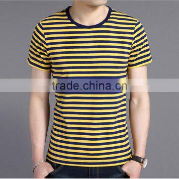Zm40289b Korean Style Simple Design Comfortable Men's Summer Casual Stripe Shirt