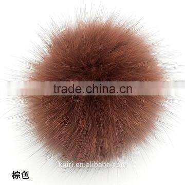 Multicolor Genuine Fox Pom Poms With 12cm photo-2