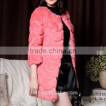 Plus Sizes Winter New Women's Fur Coats Elegant Slim Rex Rabbit Fur Coats Long Fur Jackets Rabbit Coats photo-4