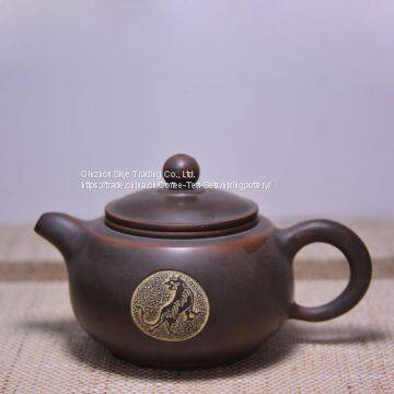 Modern Clay Animal Tea Pot Tiger Carving Tea Pot For Gift Sending photo-5