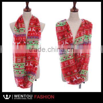 Festival Christmas style Red scarf