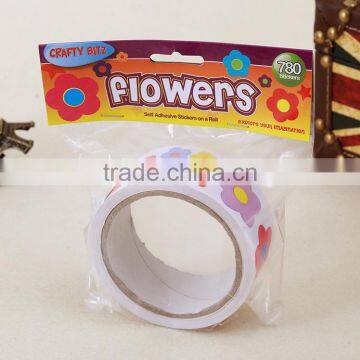 Coated Art Paper Sticker Children Multicolor Sticker Carton Color Printing Sticker Roll Packing photo-3