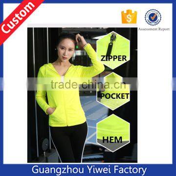 Gym fitness sports running jackets for women,winter wholesale gym wear