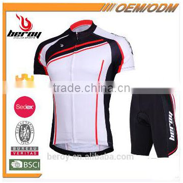 BEROY man's bulk wholesale cycling suits, fast drying set short sleeve cycling clothing suit