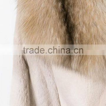 Guangzhou Shandao High Fashion Wholesale Cheap Long Sleeve Women Raw Modern Mink Fur Coats photo-4