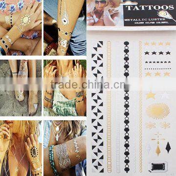 Latest Wholesale Removable Waterproof Metallic Temporary Tattoo China