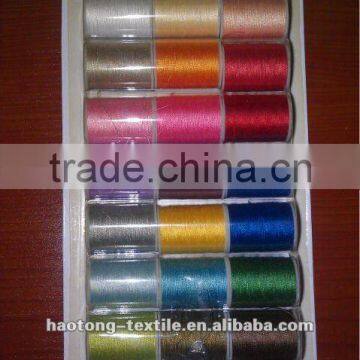 100% Polyester Thread on Plastic Bobbins and Cones