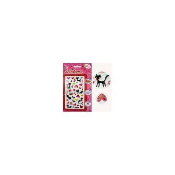 The crystal epoxy sticker