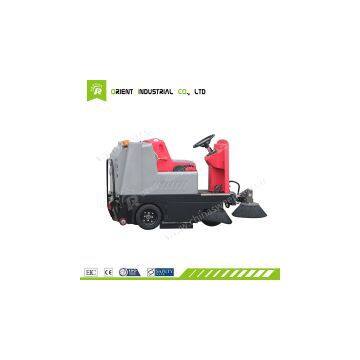 Ride-on Battery Road Sweeper Mechanical Street Sweeper photo-3
