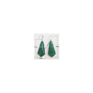 agate drop earring