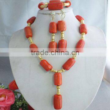 Pink Coral Beautiful Popular Necklace Jewelry Set GH-1044! photo-2