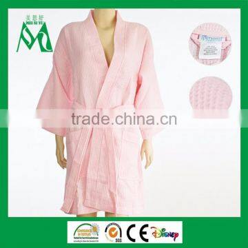 Sleeping robe women bathrobes waffle robes 100% cotton wholesale