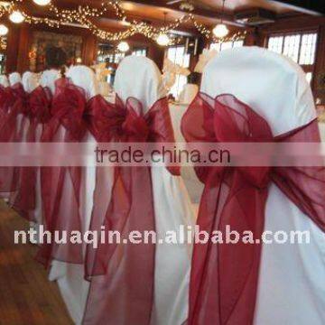 Organza sash for banquet chair cover and fashion chair sashes