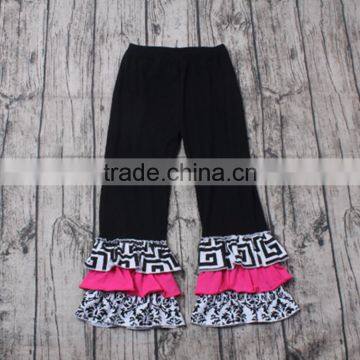 Kids Clothes Wholesale Floral Print Braces Top Match Ruffle Pants Baby Girl Boutique Clothing Sets photo-5