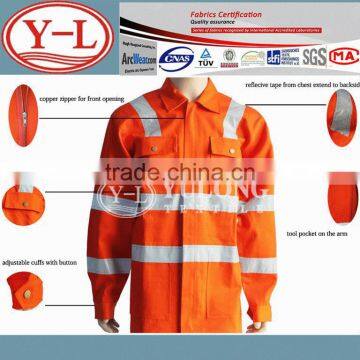 wholesale EN20471 high visibility winter safety jackets from china