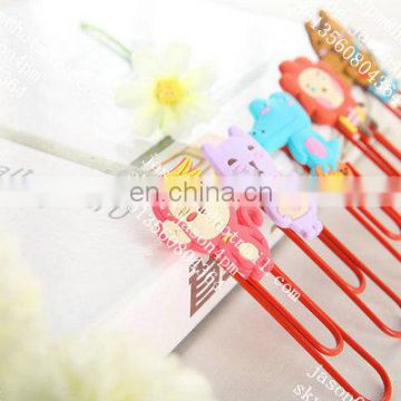 Ceative design silicone bookmark for student stationery