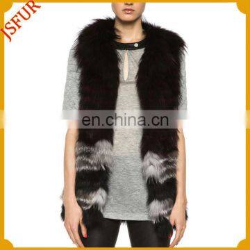 Hot style natural raccoon fur real fur vest